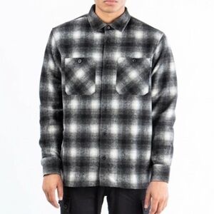 Carhartt WIP “Halleck” Wool Blend Plaid Flannel Shirt Small Excellent Condition!